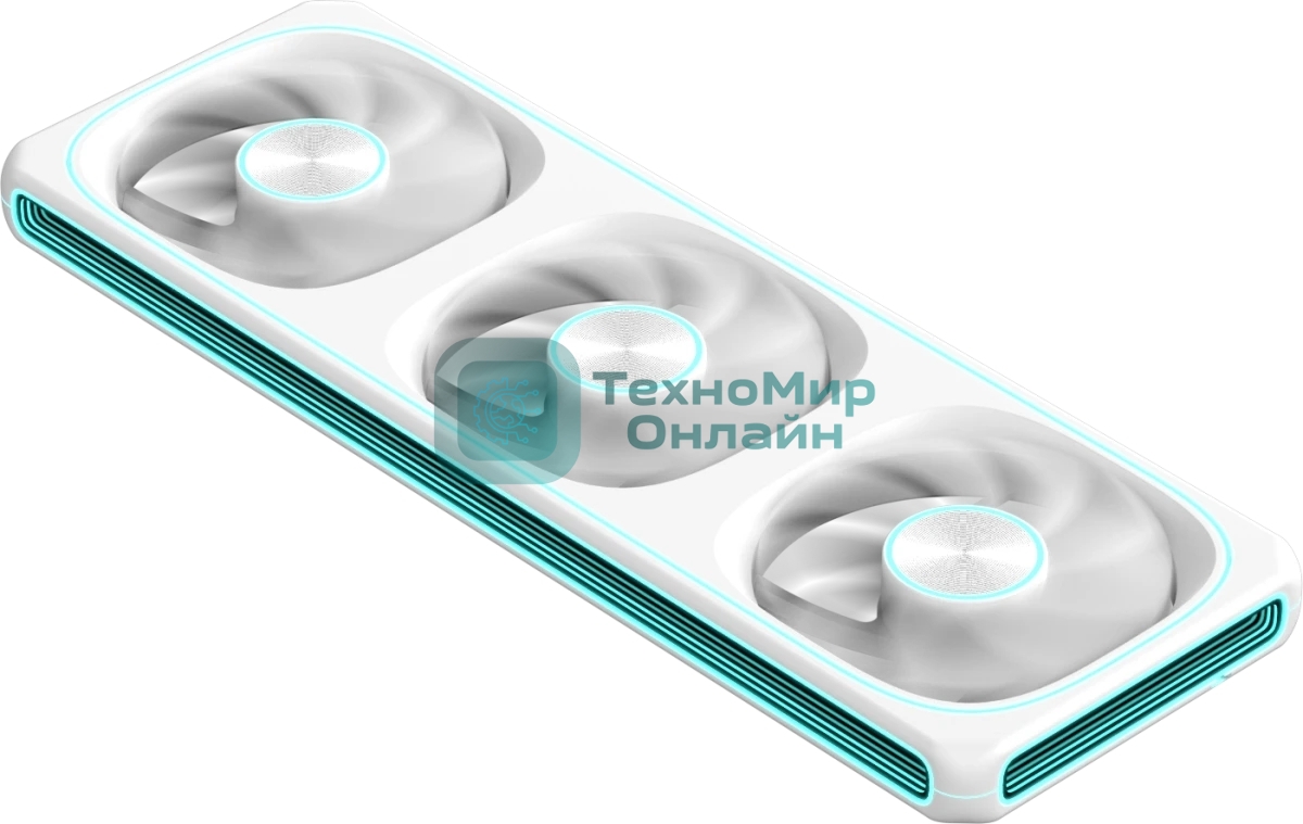 Вентилятор для корпуса Formula V Line AIR FUSION 3 WH REVERSE, 360x120x28мм, ARBG 3pin + PWM 4pin, 500-1800 RPM, 37.83 DBA MAX, HYDRO BEARING