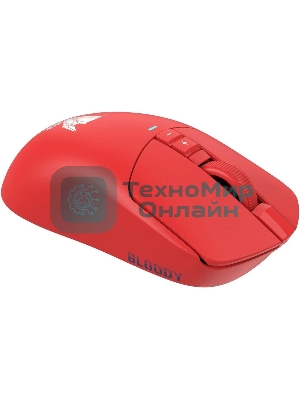 Мышь беспроводная/проводная A4Tech Bloody R72 Pro красный, 26000 dpi, радиоканал, USB/USB-C, кнопки - 7