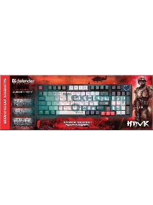 Клавиатура Defender Hawk GK-418 проводная, USB Type-A, чёрный