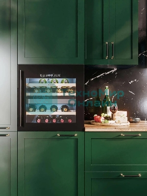 Винный шкаф LEX LWD6036BL dual zone S 1-нокамерн. черный стекло (CHAT500009)