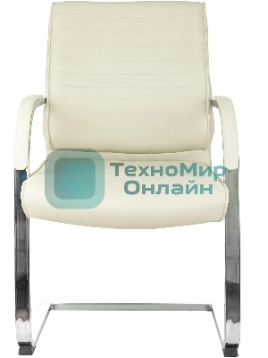 Кресло Бюрократ T-8010-LOW-V бежевый, экокожа