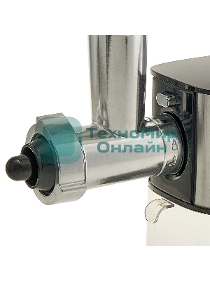 Мясорубка электрическая DELTA LUX DE-602M черный, 3600 Вт, 2.5 кг/мин, реверс, защита от перегрузки, насадки - 5