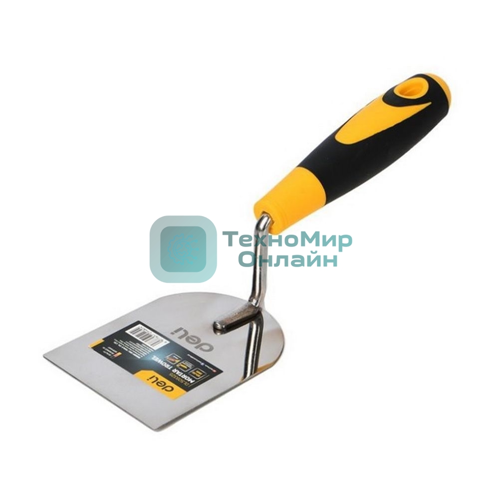 Кельма (мастерок) Deli DL509324 нержавеющая сталь, рабочая часть 60х100мм, форма 