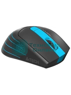 Мышь беспроводная A4Tech Fstyler FG30 серый/синий, 2000 dpi, радиоканал, USB, кнопки - 5