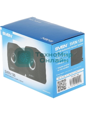 Акустическая система SVEN 130, черный (6 Вт, питание USB)