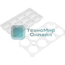 Встраиваемый холодильник Hyundai HBR 0812 белый однокамерный 98/17л морозилка сверху