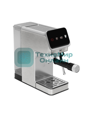 Кофеварка рожковая BQ CM7003 серебристый, исп. кофе - молотый, 1,2 л, 1350 Вт, 20 бар