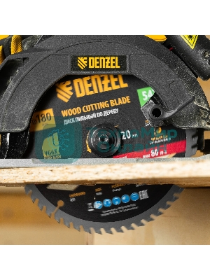 Пильный диск по дереву Denzel ф180 х 20 мм, 54 зубьев