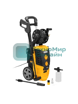 Моечная машина высокого давления Denzel R-180D, 2200 Вт, 180 бар, 380 л/ч, с барабаном