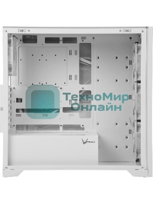 Корпус Formula V Line TimberLine T0 White, ATX, wood+plastic front, TYPE-C*1, USB3.0*2, FRONT 3x120мм FRGB, REAR 1x120мм FRGB