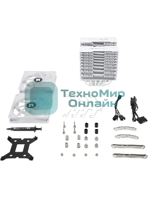 Устройство охлаждения(кулер) Thermalright Peerless Assassin 120 White ARGb Soc-AM5/AM4/1151/1200/2066/2011/1700 белый 4-pin 25.6dB Al+Cu 750gr Ret (PA120-WH-ARGb)