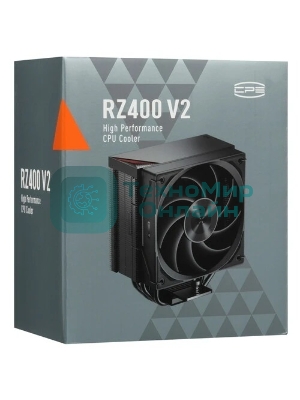 Устройство охлаждения (кулер) PcCooler RZ400 V2 Soc-AM5/AM4/1200/1700/1851 черный 4-pin 32dB Al+Cu 240W Ret (RZ400V2-BKNWNX-GL)