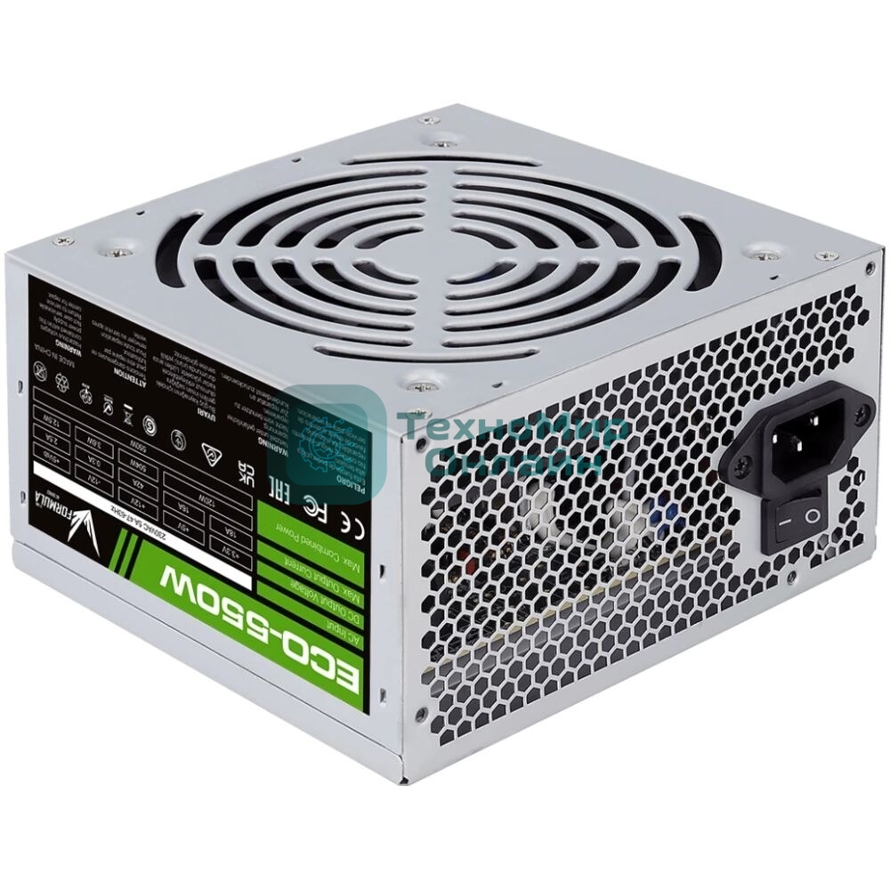 Блок питания Aerocool/Formula ECO-550W, 550Вт 120мм, серый