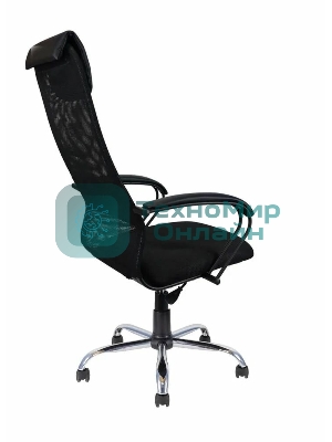 Кресло ЯРКРЕСЛА Кр76 черный, сетка, подголовник