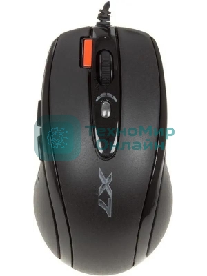 Мышь проводная A4Tech X-710BK черный, 2000 dpi, USB, кнопки - 7
