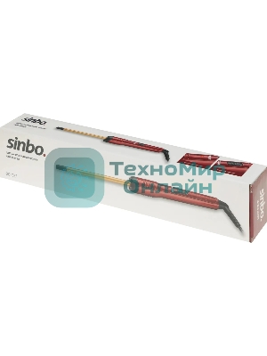 Щипцы для завивки волос Sinbo SHD 7077 красный/золотистый, 10 мм, 200 °C, 1 режим