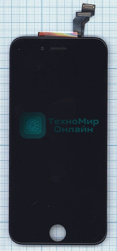 Дисплей Amperin для Apple iPhone 6 в сборе с тачскрином (IPS), черный