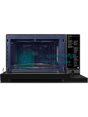Микроволновая печь Samsung MC32DB7746KC/BW антрацит, 32 л, 1400 Вт, переключатели - сенсор, поворотный механизм