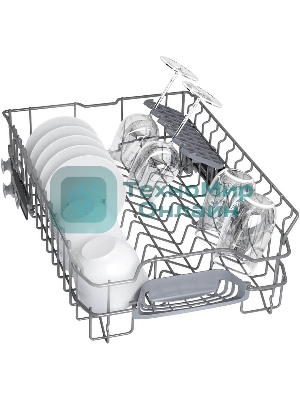 Встраиваемая посудомоечная машина Bosch SPV4EMX10E, серебристый, 44.8 см, 10 компл., 44 дБ, класс C