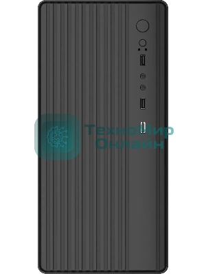 Компьютерный корпус Accord ACC-M258-01B черный без БП mATX 4x120мм 2xUSB2.0 audio