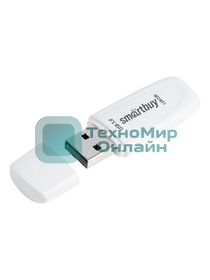 Флешка USB Smartbuy Scout white (SB128GB3SCW), 128Gb, USB 3.0, R/W 100/40, белый