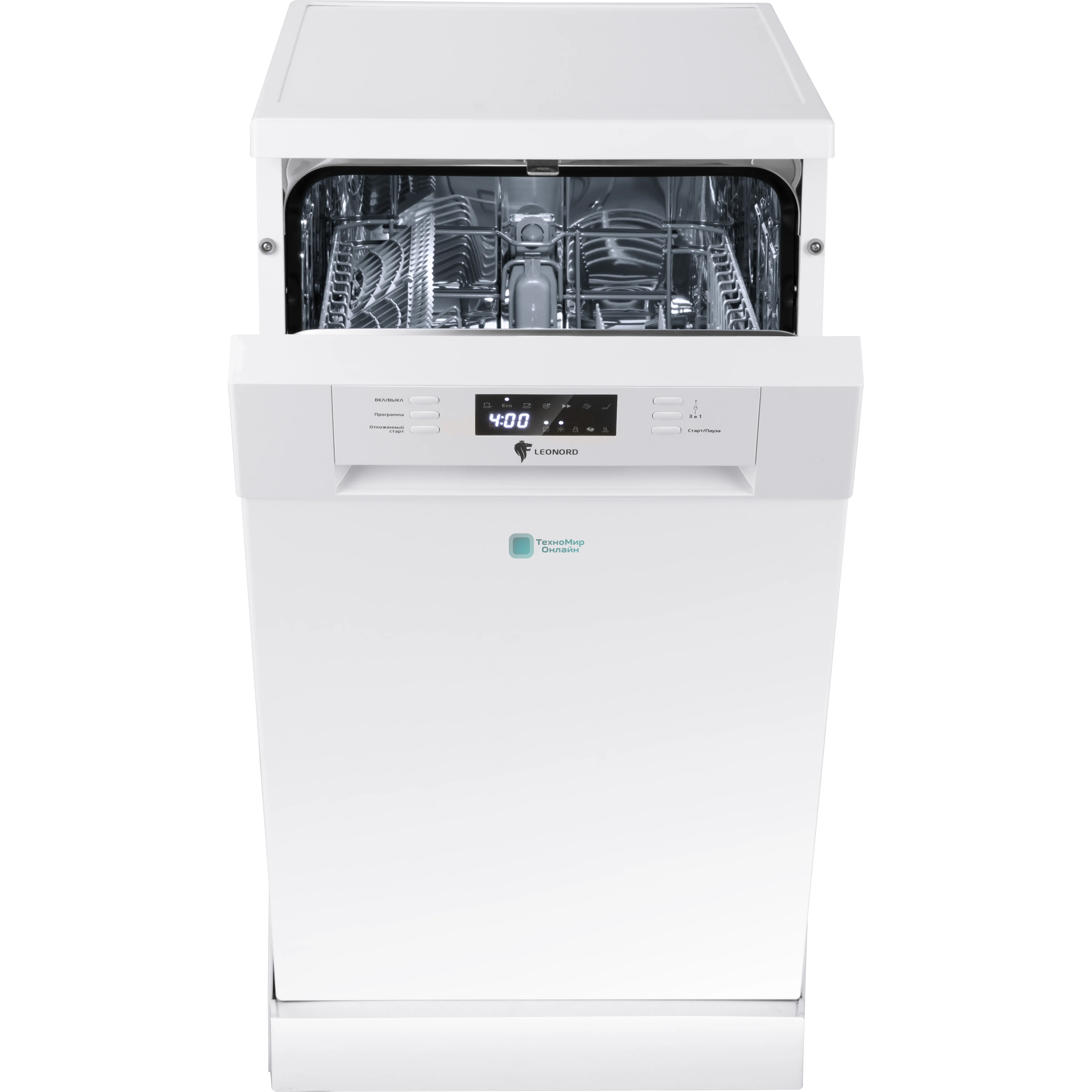 Посудомоечная машина LEONORD LDW-45A01 (109832), белый, 44.8 см, 9 компл., 49 дБ, класс: А+