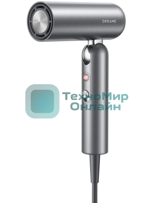 Фен Dreame AHD51 серый космос, 1300 Вт, компактный, ионизация