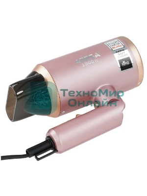 Фен ARESA AR-3222 розовый, 1800 Вт, компактный