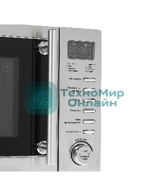 Микроволновая печь Starwind SMW5220 серебристый, 20 л, 700 Вт, переключатели - кнопки, поворотный механизм