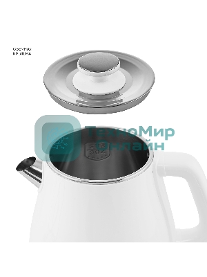 Чайник электрический Galaxy Line GL 0331, белый, пластик, 2200 Вт, 1.8 л