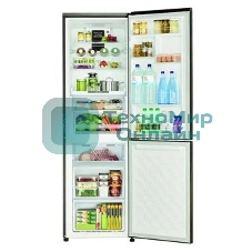 Холодильник Hitachi R-BG410PUC6 GbK черный двухкамерный 215/105л морозилка снизу