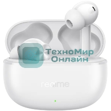 Наушники TWS Realme Buds T200x белый, внутриканальные, Bluetooth, до 30 ч