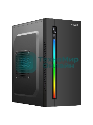 Компьютерный корпус Ginzzu D350 2хUSB 2.0,AU RGb w/o PSU