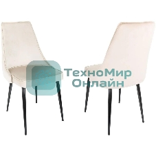 Стул для дома Бюрократ CH-K4_2 комплект 2 шт бежевый Holland 06 металл черный на ножках