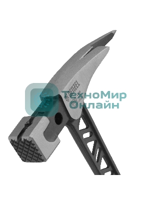 Молоток кровельщика Denzel 600 г, цельнокованый, боек с магнитом, двухкомп. обрезин. рук-ка