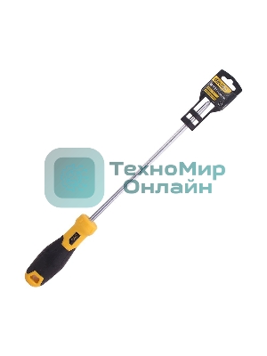 Крестовая отвертка Deli DL636200 PH2x200мм CR-V, Двухкомпонентная ручка. Хромированная.