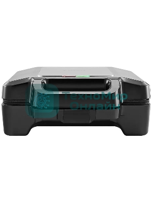 Вафельница Kitfort КТ-4673 1600Вт черный/серебристый