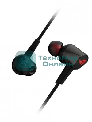 Гарнитура ASUS ROG Cetra II Core чёрный, проводная, mini jack 3.5 мм, вставные