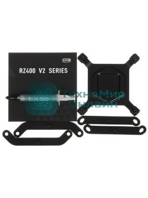 Устройство охлаждения (кулер) PcCooler RZ400 V2 Soc-AM5/AM4/1200/1700/1851 черный 4-pin 32dB Al+Cu 240W Ret (RZ400V2-BKNWNX-GL)
