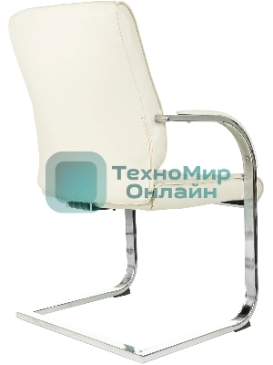 Кресло Бюрократ T-8010-LOW-V бежевый, экокожа