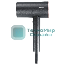 Фен BBK BHD3002 графит, 2000 Вт, ионизация, компактный