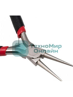 Круглогубцы Rexant 12-4606 Мини 120 мм никелированные, авторазжим, обливные рукоятки