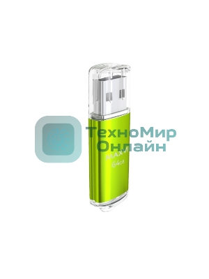 Флешка USB Maxvi MP green (FD64GbUSB20C10MP), 64Gb, USB 2.0, R/W 15/5, зеленый