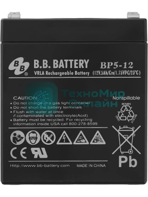 Батарея для ИБП B.B. Battery/BP 5-12/12V/5Ah