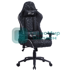 Кресло Cactus CS-CHR-030BLS черный, экокожа, подголовник