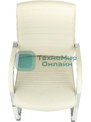 Кресло Бюрократ T-8010-LOW-V бежевый, экокожа