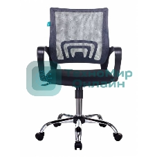 Кресло Бюрократ CH-695N/SL/DG/TW-11 темно-серый/черный, сетка, 120 кг, механизм качания