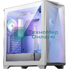 Компьютерный корпус MSI MPG GUNGNIR 300R AIRFLOW White, Midi Tower, EATX,2xUSB 3.2 Gen 1, 1xUSB 3.2 Gen2 Type-C,4x120мм PWM ARGb Fan, ARGb+PWM Control Board, Tempered Glass Window