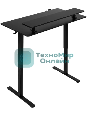 Стол игровой Defender Alliance черн, 110x60, высота 72-117, полк 1