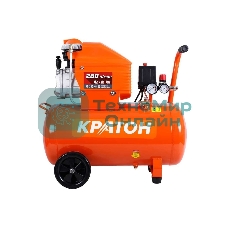 Компрессор КРАТОН AC-280-40-D Dпрямой 220В 2000Вт 280л/мин ресивер40л 32кг